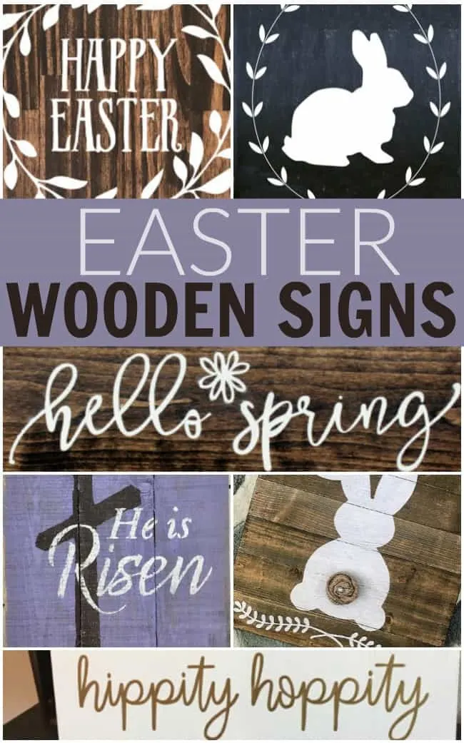 Looking for some super cute Easter home decor? How about adding a fun touch with one of these Easter wooden signs from faith to bunnies. #Easter #EasterWoodenSign #WoodenSigns #homedecor