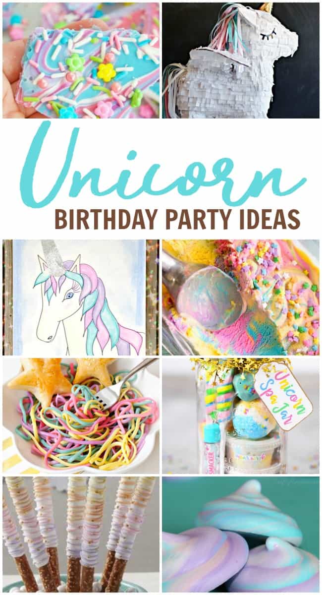 Throw the ultimate Unicorn birthday party with these awesome themed birthday party supplies. These rainbow decorations are colorful and charming.