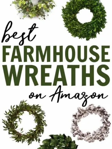 Looking for a wreath to go with all of your farmhouse style decor? Check out these best Farmhouse Wreaths all easily shoppable on Amazon.