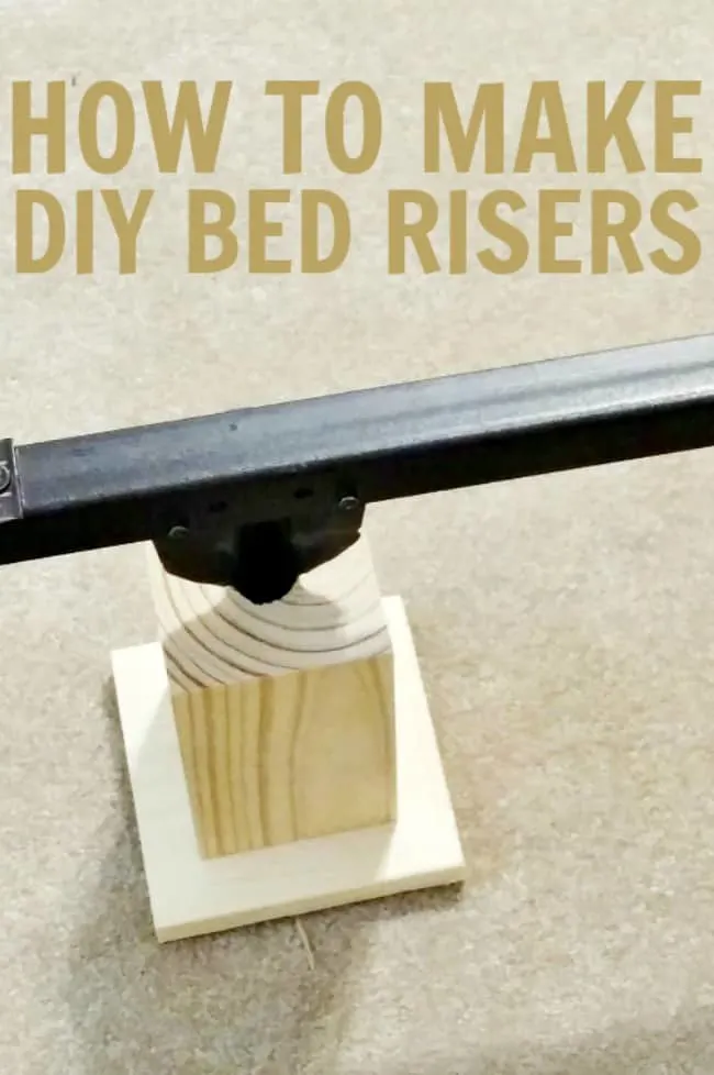 how to make diy bed risers