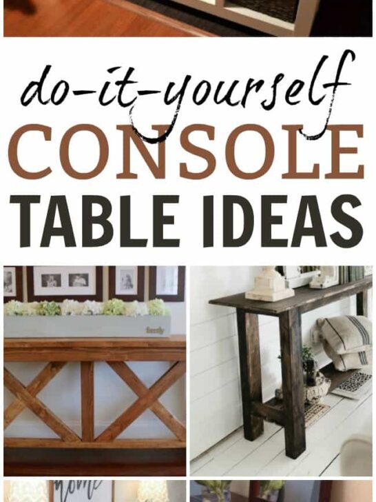 DIY Console Table Today's Creative Ideas