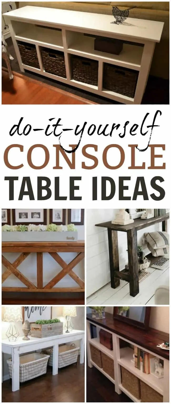 If you have been looking for a DIY console table idea then check out these amazing ones rounded up here. All fairly simple for the beginning builder.
