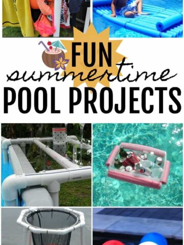 If you have a pool and are looking for some quick and easy summer projects this weekend then check out these awesome, fun pool projects.