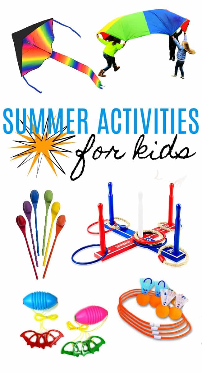 Looking for some great kids summer activities to keep your kids active and off the technology this summer? Check out all of these great ideas!