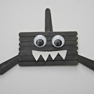 Popsicle Stick Shark Craft