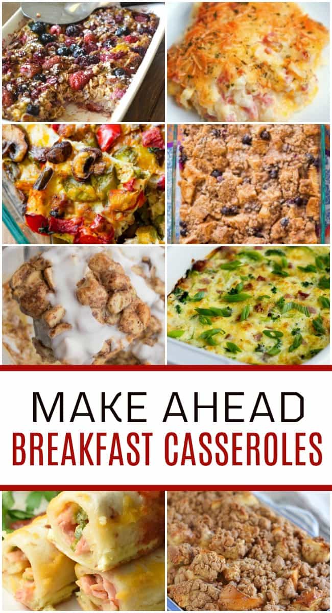 Head back to school with ease by having these make ahead breakfast casserole recipes on hand. Perfect for busy mornings and busy moms!