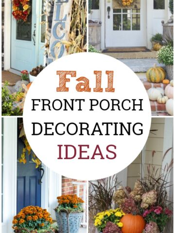 Let these fall front porch decorating ideas inspire you to create the perfect fall porch makeover and celebrate the season with fabulous curb appeal.