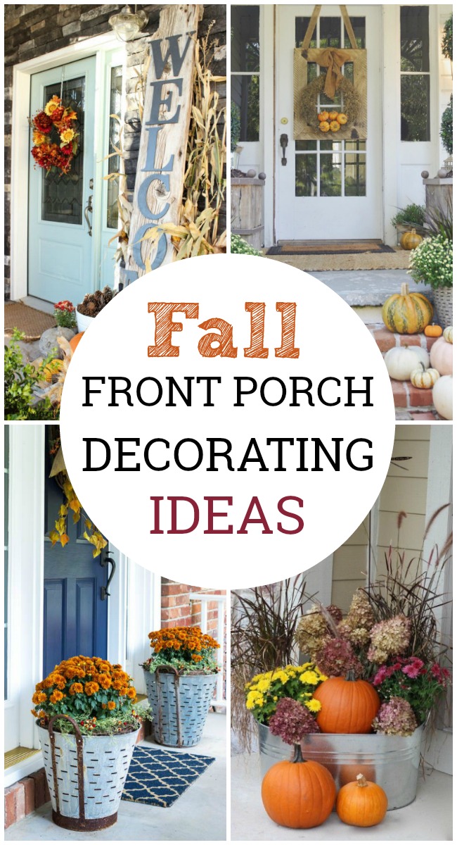 Let these fall front porch decorating ideas inspire you to create the perfect fall porch makeover and celebrate the season with fabulous curb appeal.