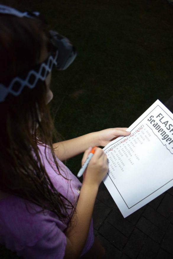 Flashlight Scavenger Hunt with Free Printables This Girl's Life Blog