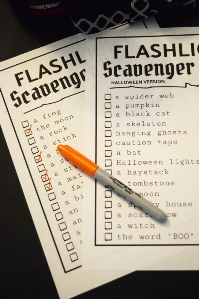 Let's go on a Flashlight Scavenger Hunt! Grab a flashlight and this free printable to have a fun-filled evening with your family and friends. Great for all ages!