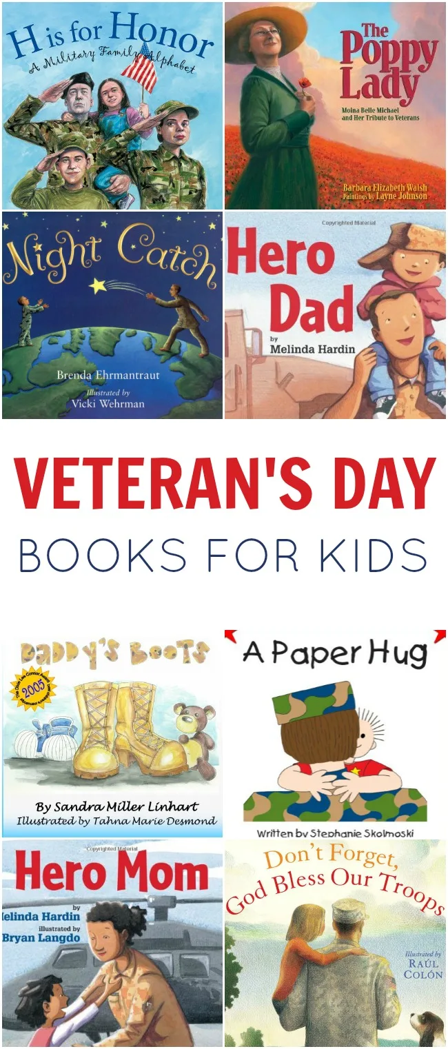 Sometimes it's hard to explain the importance and meaning behind a holiday. If you need a little help, check out these amazing Veteran's Day Books for kids! #VeteransDay #BooksforKids #ChildrensBooks #November11