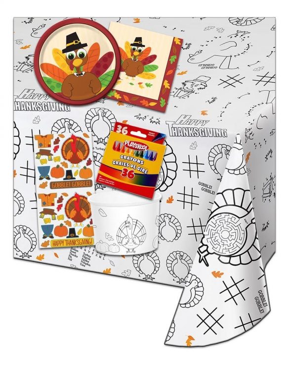 Kids Coloring Activity Thanksgiving Tablecloth | Today's Creative Ideas