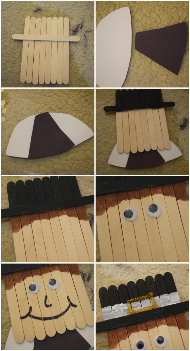 Keep the kids out of the kitchen and entertained this Thanksgiving with a fun Popsicle Stick Pilgrim craft. Just a few simple supplies are all you need!