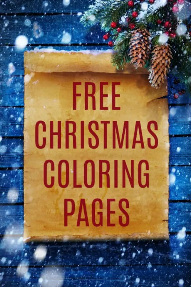 These Free Christmas Coloring Pages are a great way to keep your kids (or even yourself) occupied this busy holiday season. Check out all these cute options from Santas and Snowmen to nativities and yes even the Elf on the Shelf. #ChristmasColoringPages #ColoringPages #Coloring #Christmas