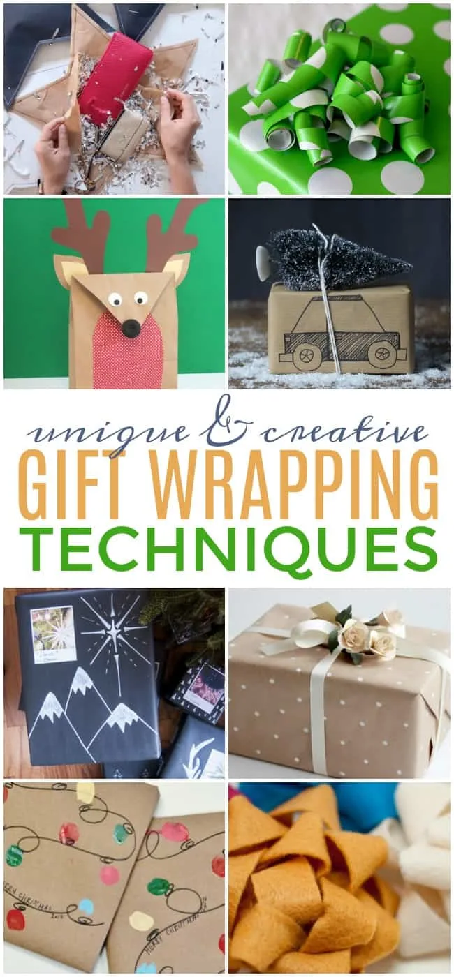 These gift wrapping techniques are perfect to make the gifts you're giving this year truly one-of-a-kind. Give your gifts the star treatment. #GiftWrapping #GiftIdeas #GiftGiving #GiftWrappingTechniques #gifts