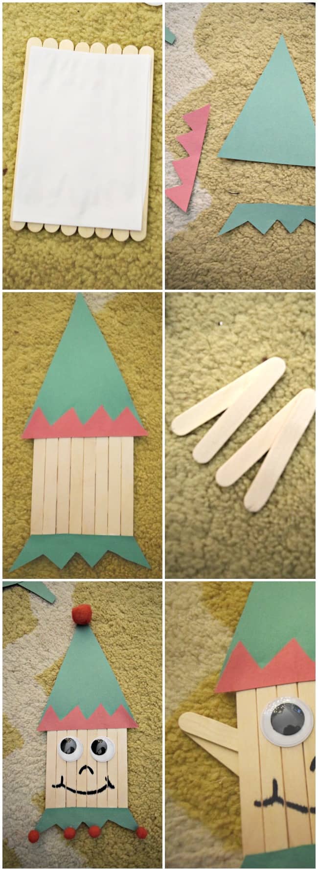 This popsicle stick elf craft is perfect for getting into the spirit of the holiday season. Now that the kids are on Christmas break, pull out the art supplies and get to creating this Santa's little helper. 