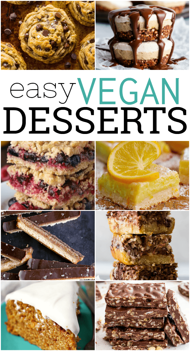 Whether you're vegan or are simply just looking for something sweet, these easy vegan desserts are sure to satisfy. A selection of easy to prepare, delicious vegan desserts that are perfect for sharing with your family and friends or hosting a party too. #EasyVeganDesserts #Vegan #EasyDesserts #Desserts #VeganDesserts