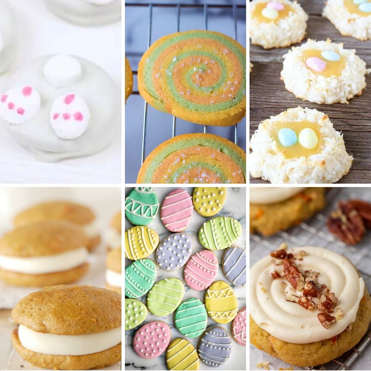 Collage of Easter Cookies