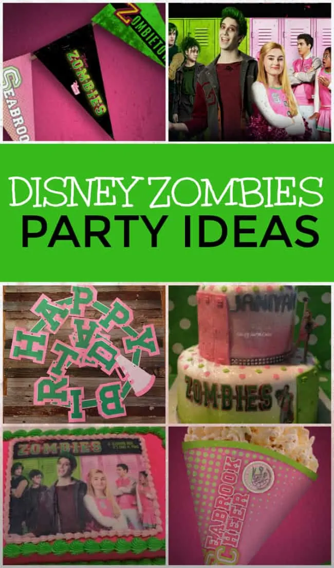 Get ready for your next undead bash with all of these awesome Disney Zombies party ideas. Are you team Zoms or team Poms? #Disney #DisneyZombies #Zombies #PartyIdeas #ZombiesParty