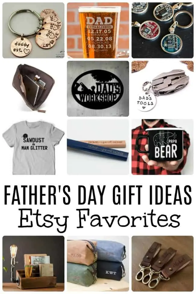 Your Dad is the best so he deserves the best. Let your Dad know how much he means to you with one of these Father's Day Gift Ideas from Etsy. Etsy always has some of my favorite thoughtful gifts.  #FathersDay #EtsyGifts #EtsyFathersDay #FathersDayGiftIdeas