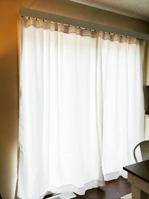 How to replace vertical blinds with curtains! Today's Creative Ideas