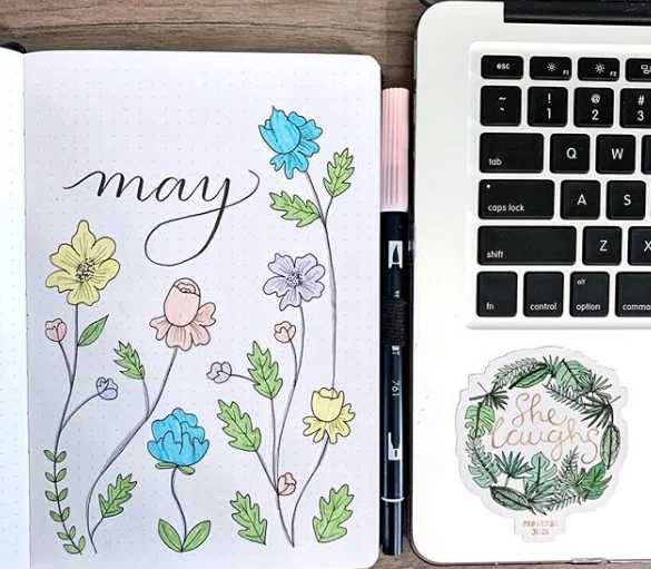 Whether you are searching for a cover page or an entire setup, this collection of May bullet journal ideas is the perfect way to jump-start your creativity.