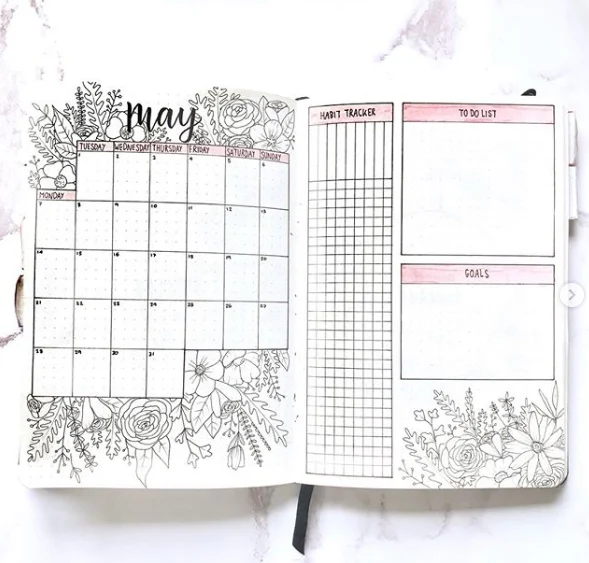 30+ May Bullet Journal Ideas 