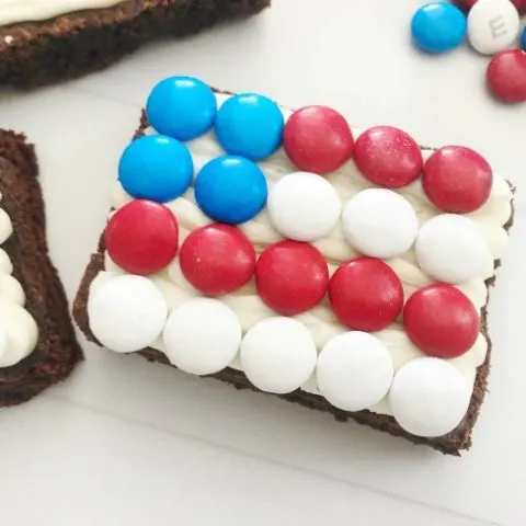 Patriotic Flag Brownies