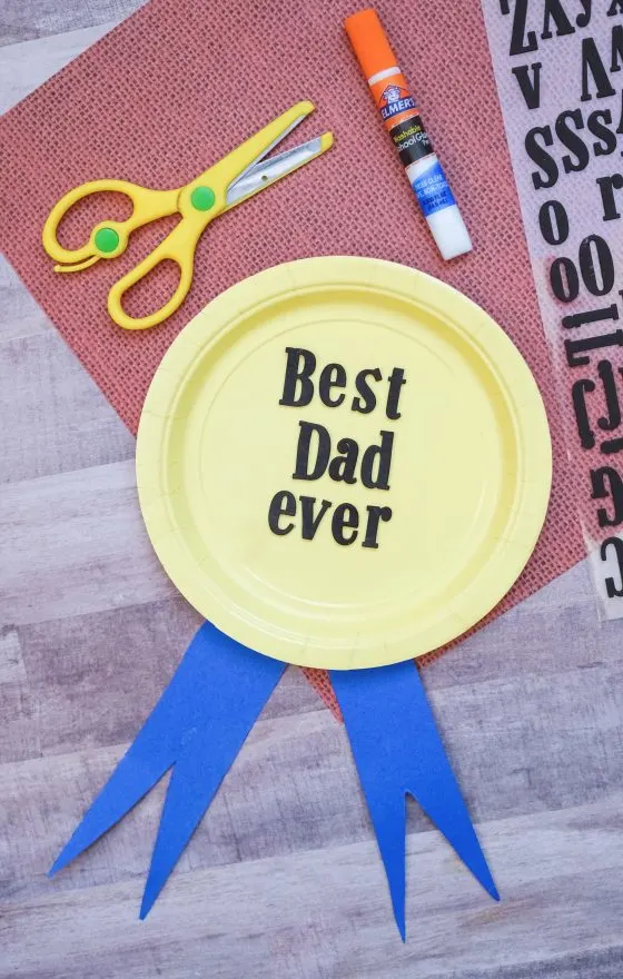 Best Dad Award Paper Plate Father s Day Craft