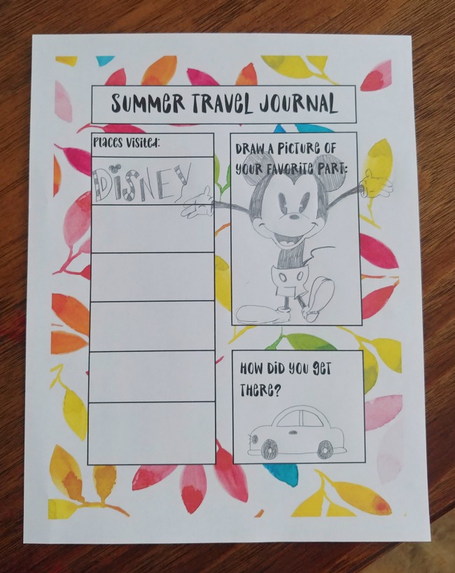 Summer Travel Journal for Kids + Free Printables Today's Creative Ideas