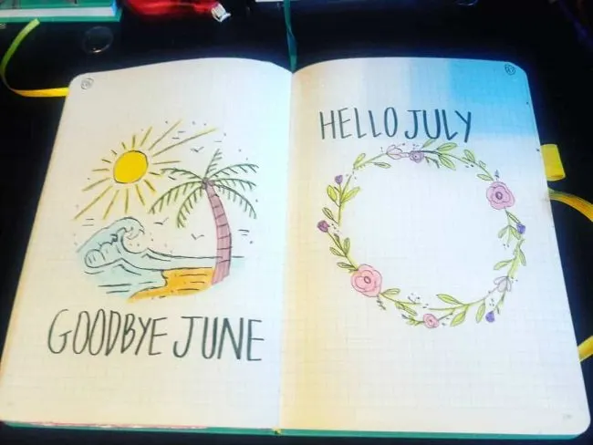 July Bullet Journal Ideas 