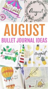 20+ August Bullet Journal Ideas | Today's Creative Ideas