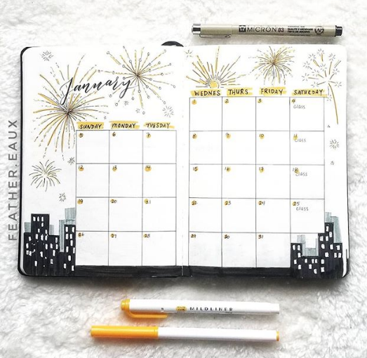 January Bullet Journal Ideas | Today's Creative Ideas January Bullet Journal Ideas | Today's Creative Ideas