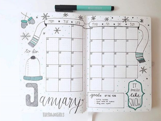 January Bullet Journal Ideas | Today's Creative Ideas