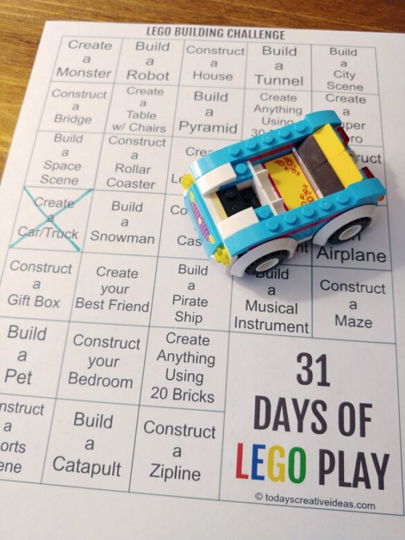 31 Days of LEGO play calendar! | Today's Creative Ideas