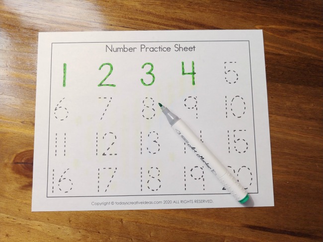 st patrick s day numbers 1 20 tracing worksheets
