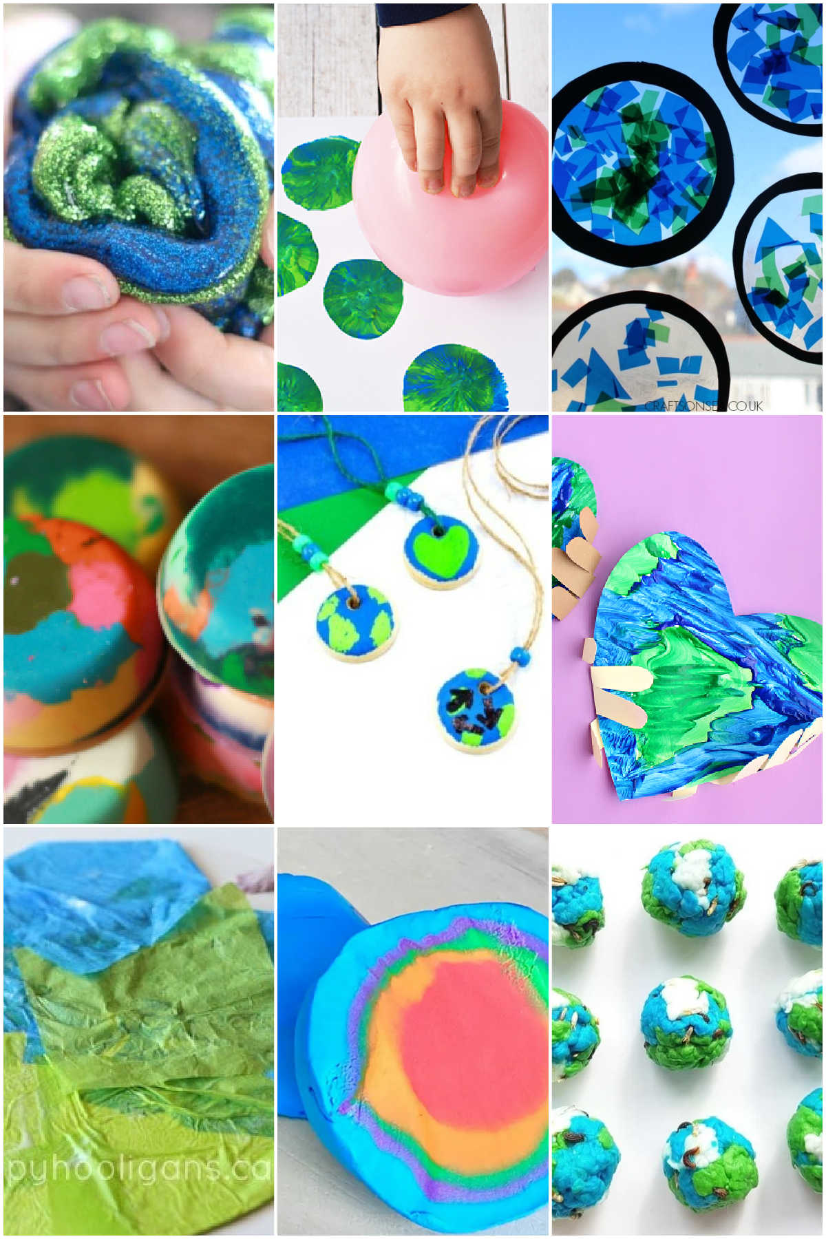 Collage of Earth Day Activities