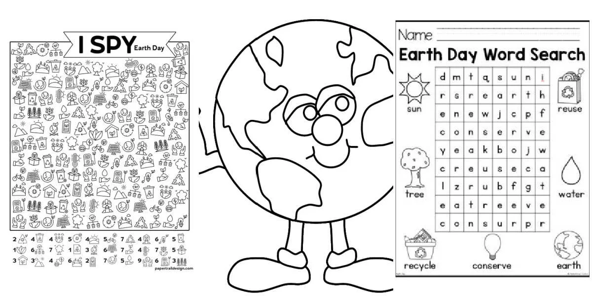 Collage of Earth Day Printables