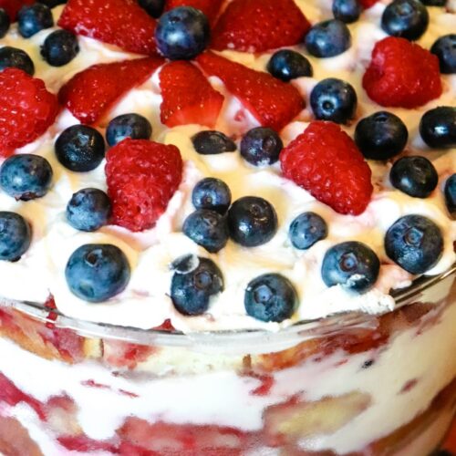 Raspberry Brandy Trifle 