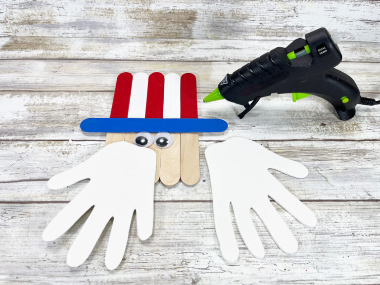 Popsicle Stick Uncle Sam | 4th of July Kid Craft Idea