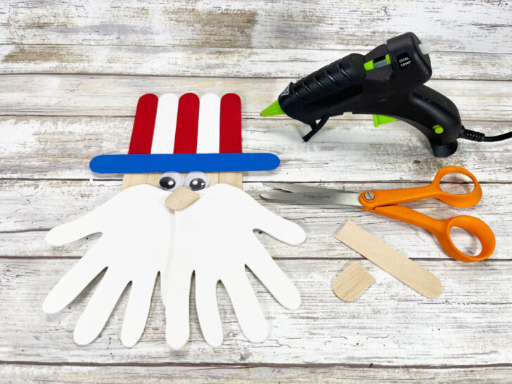 Popsicle Stick Uncle Sam | 4th of July Kid Craft Idea