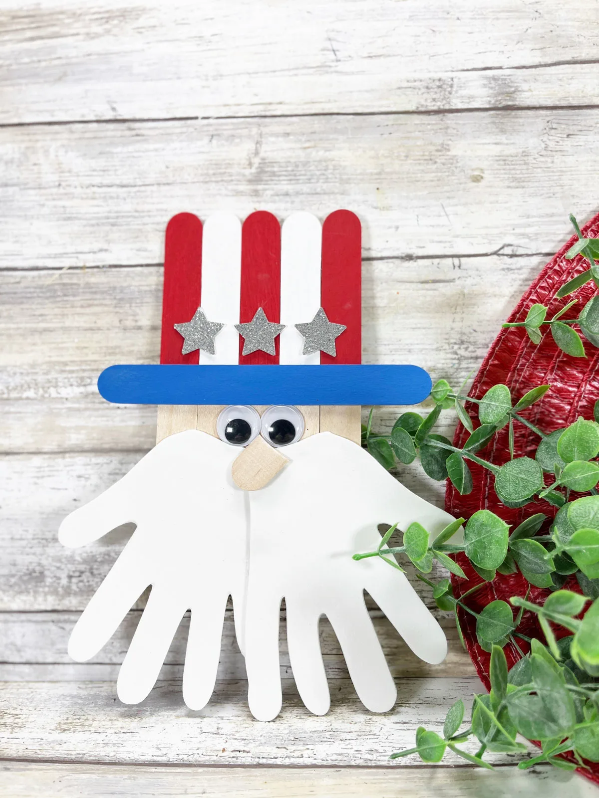 Popsicle Stick Uncle Sam | 4th of July Kid Craft Idea