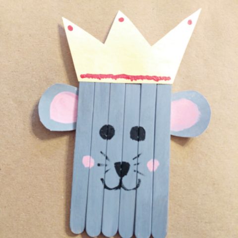 Popsicle Stick Mouse King