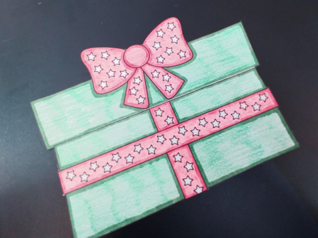 Present Folding Surprise Printable Card Today's Creative Ideas