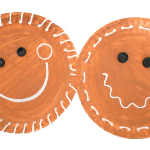Paper Plate Gingerbread Man