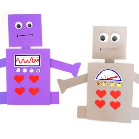Love Robot Valentine Card