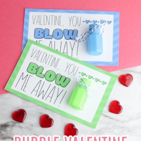 “You 'Blow' Me Away” Bubble Valentine Printable | Today's Creative Ideas