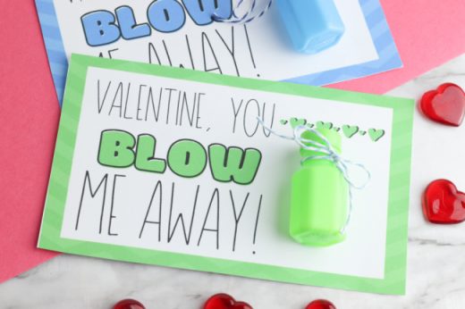 “You 'Blow' Me Away” Bubble Valentine Printable | Today's Creative Ideas