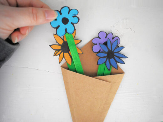 Flower Bouquet Paper Craft | Today's Creative Ideas