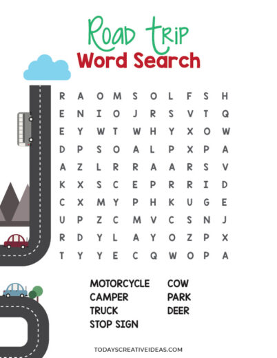 printable road trip activities todays creative ideas